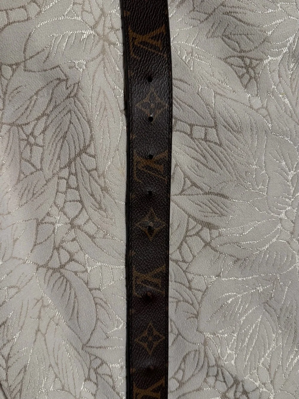 Louis Vuitton Black Leather Reversible Monogram Belt with Gold LV Buckle